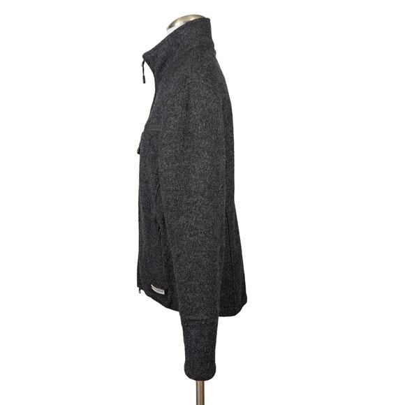 Woolrich Jacket Womens Small 100% Wool Full Zip Dark Gray Onyx Heather Gorpcore - Picture 9 of 14